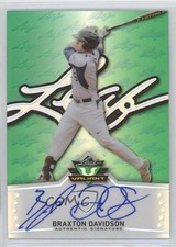 2014 Leaf Valiant Green Prismatic Braxton Davidson #BA-BD1 Auto 0af