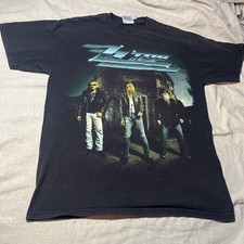 Vintage Y2K ZZ TOP tour shirt M rock band tour double side distressed read