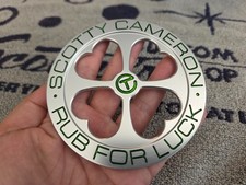 Rare Scotty Cameron Rub For Luck Four Leaf Clover Circle T Bag Tag        