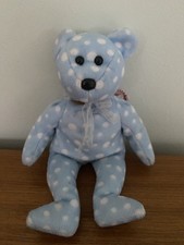 Ty Beanie Babies BUBBLY the Bear DOB 16/02/2003 Original Plush Soft Toy