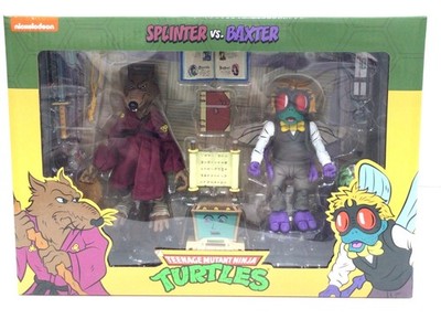 SPLINTER Vs BAXTER Teenage Mutant Ninja Turtles NECA TMNT Brand New Sealed