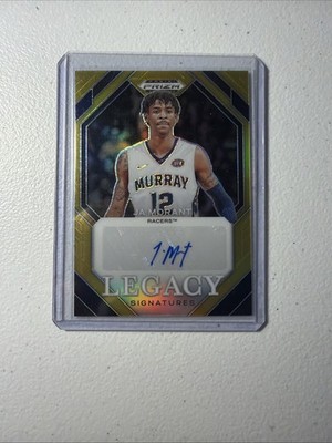 2024-25 Panini Prizm Draft Picks - Legacy Signatures Ja Morant Gold Prizm /10 