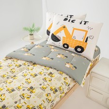 Bedding Twin for Boys Construction Truck Vehicle Car Comforter Boys Twin Bedd...