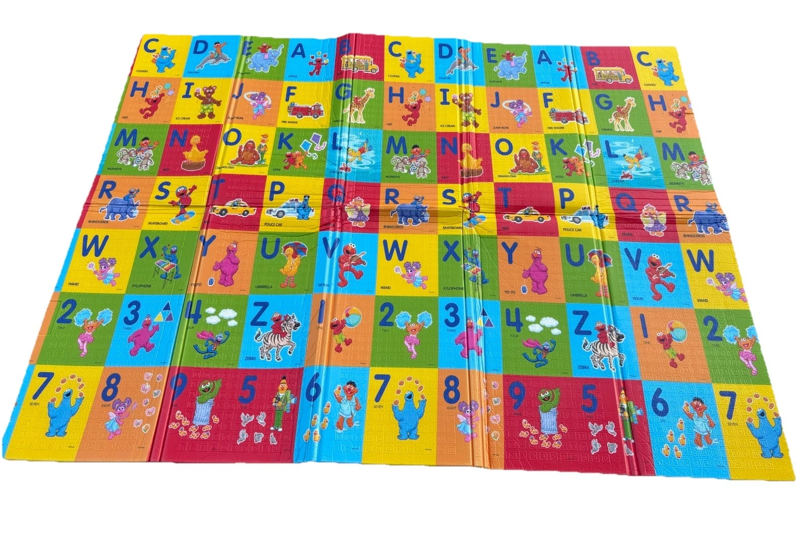 Sesame Street Play Mat Floor Pad ABCs 123- 5’x7’