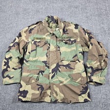 Vintage John Ownbey M65 Field Jacket Mens Small Short Woodland Camo Army