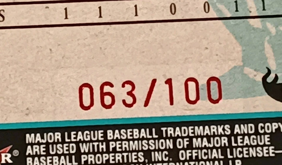 Fleer Box Score All-Star 2002 Jeff Conine primera edición raro SP #/100 Foto 3 de 3