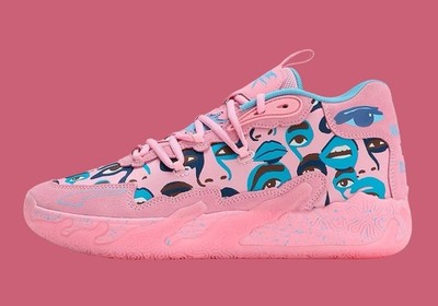Puma LaMelo Ball MB03 KidSuper Pink Basketball Shoes Mens Size 12 Sneakers Puma LaMelo Ball MB.03 KidSuper Men main image 2