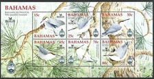 Bahamas - BirdLife International Block 107 MNH 2006 Mi. 1239-1244