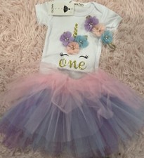 dress size 12 months new with tags first birthday tutu dress Unicorn Baby Girl