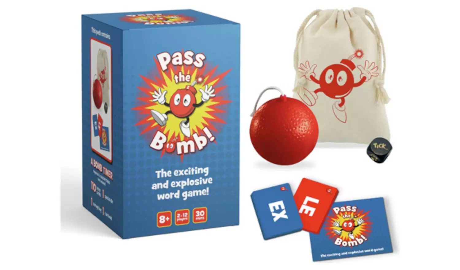 Pass the Bomb Party Words and Letters Card Game - 2-12 Players