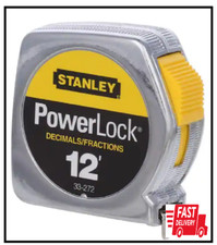 12 Ft. Powerlock Tape Measure W/ Decimal Scale  Stanley X Engineer's Case Die