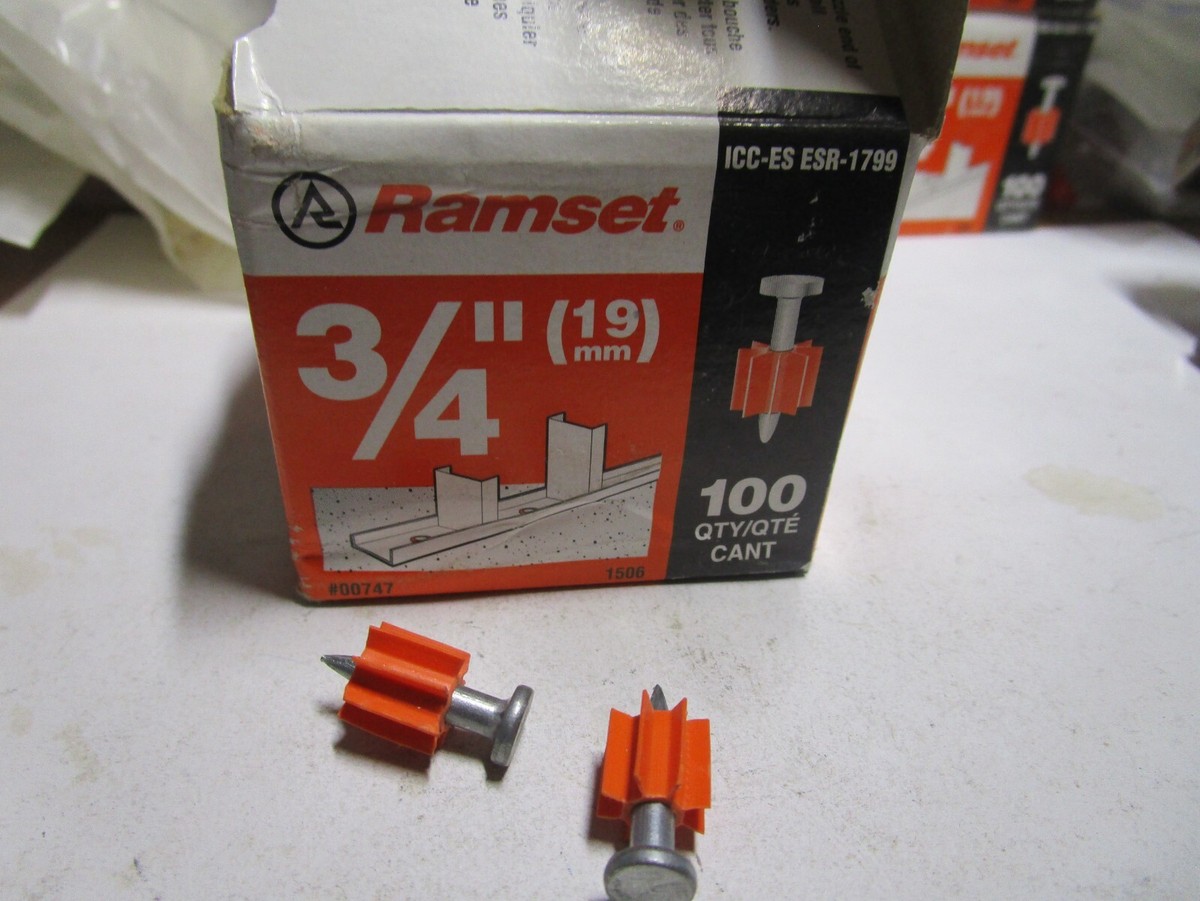 Ramset 00747 Drive Pins 3/4 Inch 100 Pack | eBay
