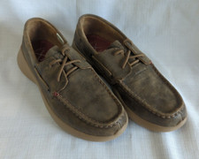 Twisted X Leather Driving Lace Up Moccasins WRV0003 Women's Size 8 M Brown