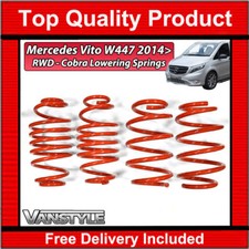 FITS MERCEDES VITO W447 14> RWD COBRA SPORT -30/45MM LOWERING SPRINGS SUSPENSION