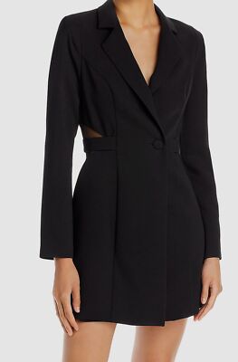 knee length dresses for ladies Embellished Blazer Dress with Mesh slip in White – Peachyboo main image 1