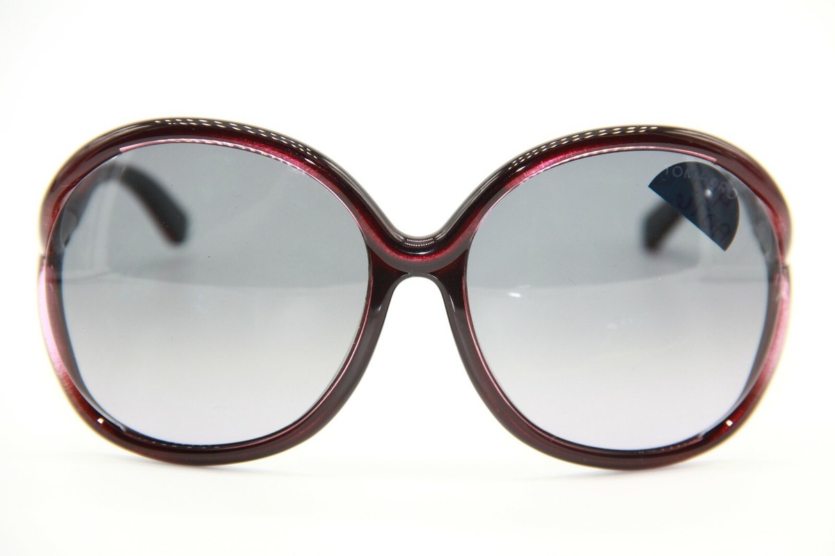 希少✨TOM FORD Rhi TF252 Purple sunglasses Tom Ford Purple Frame Gradient Tint Oversized Rhi Sunglasses