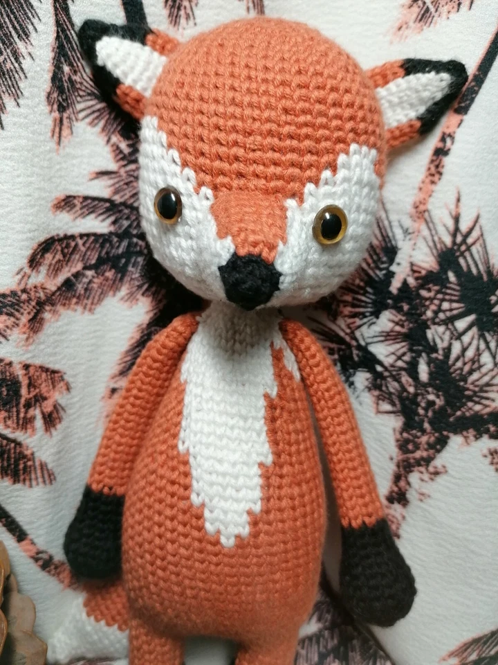 Juguete amigurumi de zorro de ganchillo peluche de zorro increíble hecho a mano el mejor regalo para niños Foto 4 de 4