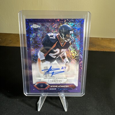 2023 Topps Composite #TCA-STA Topps Chrome Steve Atwater Purple Auto /199