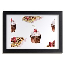 Tulup Photo 30x20cm Décor MDF Le salon Cadre Dessert