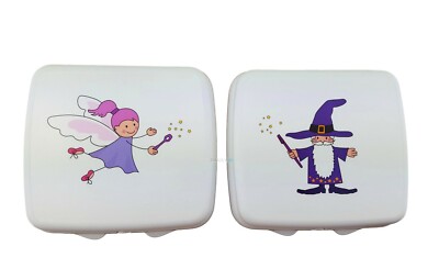 TUPPERWARE Sandwich-Box weiß Zauberer Pausenbox Brotbox