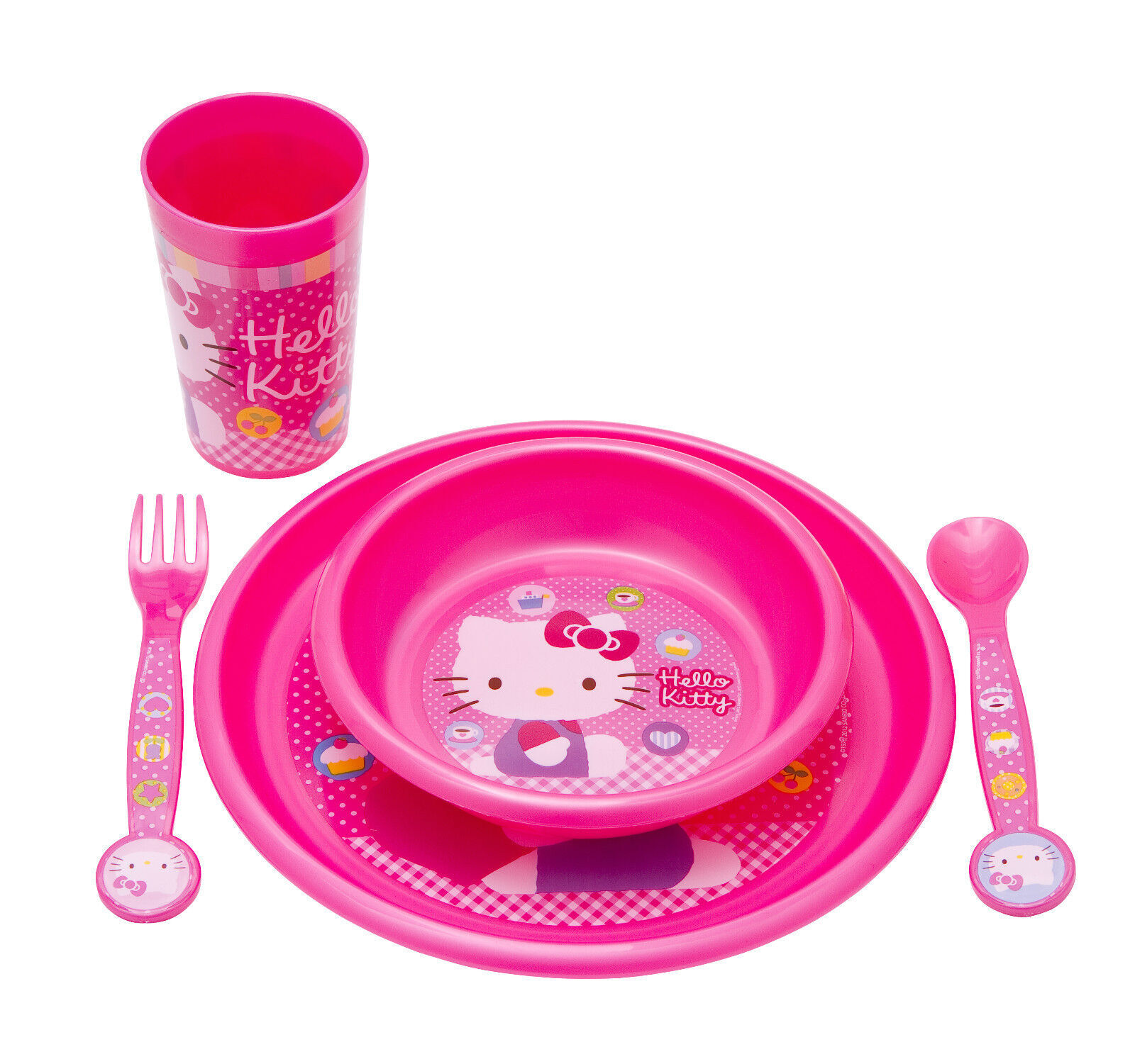 Kids 5 Piece Disney Breakfast Lunch Dinner Supper Plate Bowl Cup ...