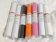 Oracal, Removable / Permanent Colored Vinyl and Application Tape. Lot of 7