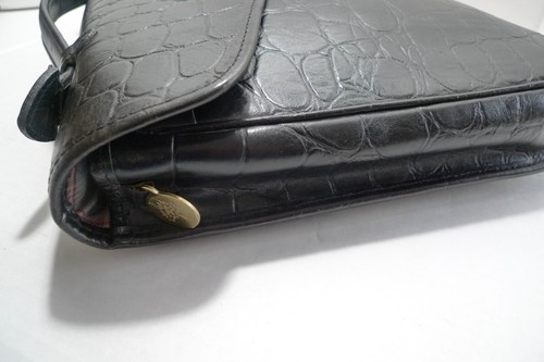 MULBERRY - LEATHER BRIEFCASE- ATTACHE - CROC PATTERN - MADE IN ENGLAND - Picture 12 of 24