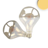 Isoled E27 Vintage Line Led Roundbulb A125, Smoky, Unregular, 4W 2200K