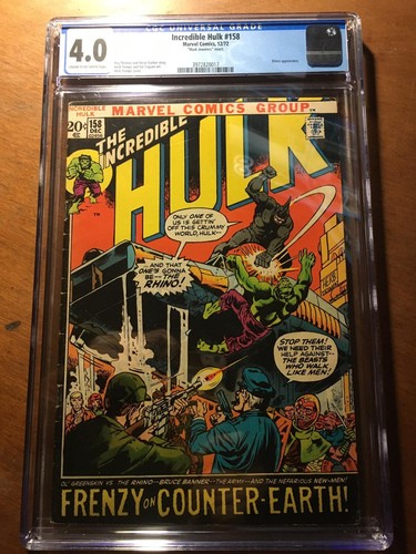 The Incredible Hulk #158 (Mark Jewelers insert) CGC 4.0