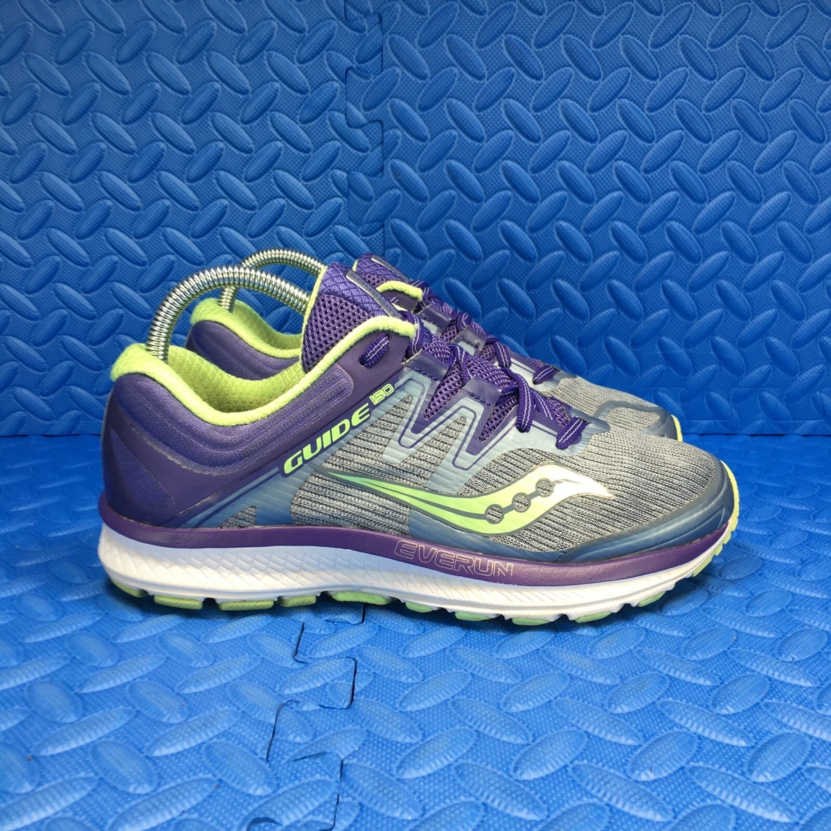 Saucony Guide ISO Womens Running Walking Shoes Purple Athletic