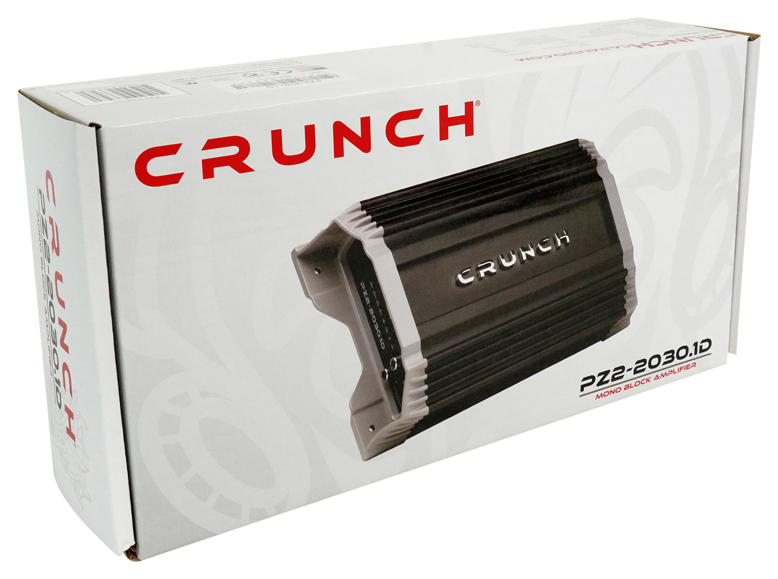 Crunch PZ2-20301D Компактный 2-канальный автомобильный монофонический усилитель мощностью 2000 Вт Пульт дистанционного управления басами