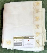 NEW Vintage NORTH STAR baby blanket nylon binding ANTIQUE ROSE Chatham