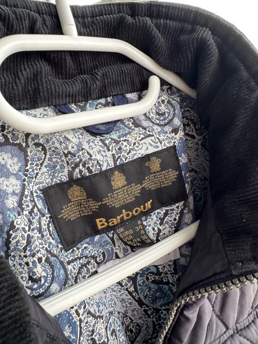 Giacca trapuntata vintage Barbour donna Abbey Liberty UK 8 US 4 - Foto 11 di 18