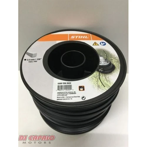 Filo Nylon Stihl Quadrato Rosso Da Mm 2,7 X 208 Mt 00009302616 Decespugliatore Quadro