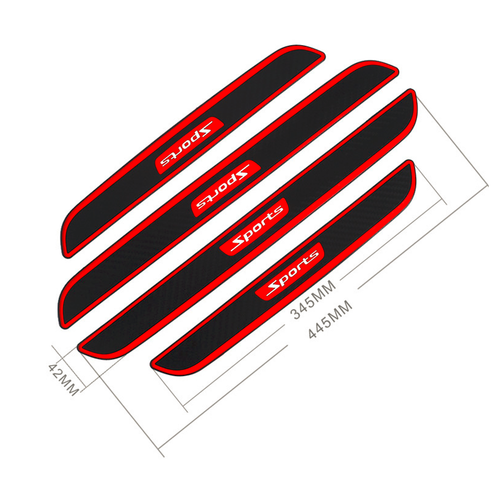 Car Door Sill Scuff Plate Cover Guard Protector Strip Rubber Anti-kick Scratch - Picture 2 of 14
