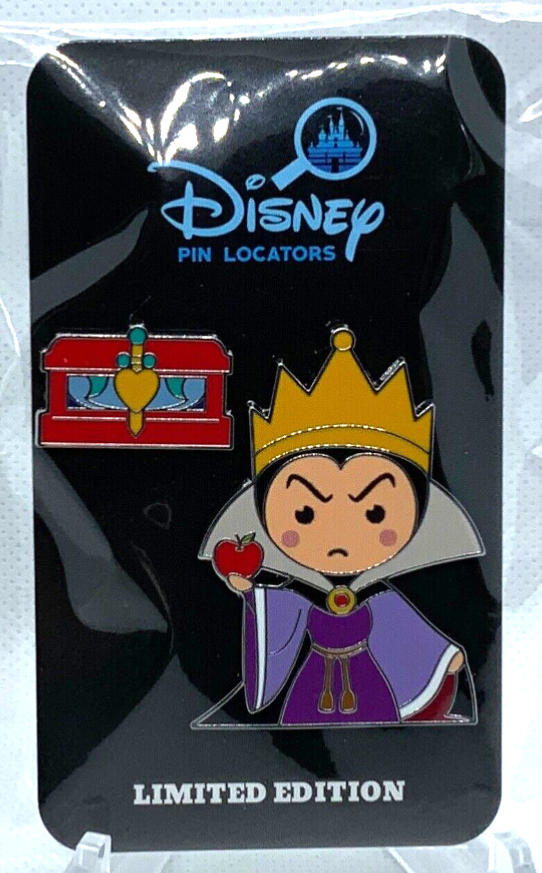 Disney 2024 After Dark Tiny Kingdom Snow White Evil Queen LR pin set