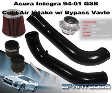 1994-2001 Integra Dc-2 Gs-r 1.8l Cold Air Intake Kit 2.75 Silver Bypass Valve