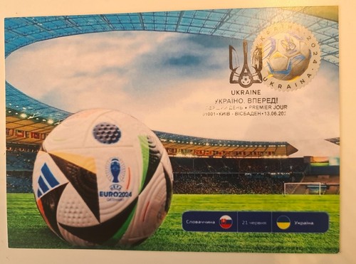 Unique author's Cardmax set. FDC Ukraine Euro 2024 - Picture 13 of 14
