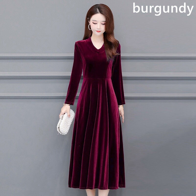 burgundy red long sleeve dress Thats So Fetch | Emily Long Sleeve Turtle Neck Dress | Burgundy