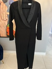 Eliza J Tuxedo Dress Down Size 4 NWT