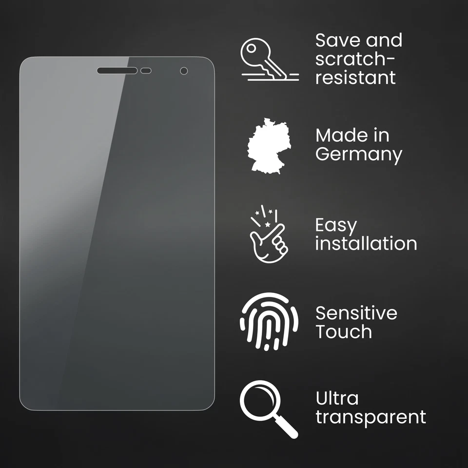 Bruni 2x Protective Film for Huawei MediaPad T2 7.0 Pro Screen Protector - Image 3 of 4