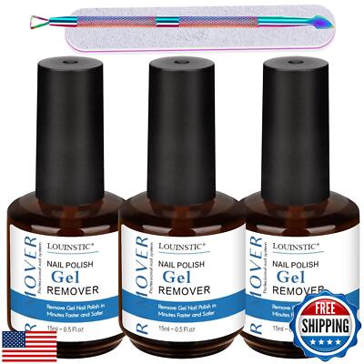 LOUINSTIC Gel Polish Remover: Professional Gel Nail Polish Remover for Nails 
