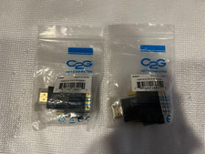 Lot of 2 C2G HDMI Male to DVI Male Adapters