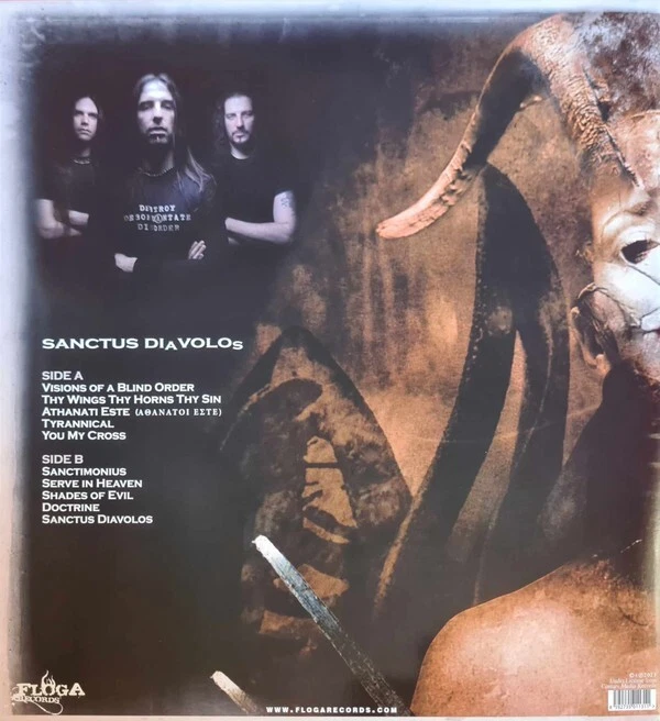 Rotting Christ ‎(Greece)–Sanctus Diavolos LP 2023(Black Metal)Beer [Transparent] - Image 2 of 3