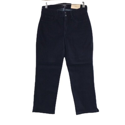NYDJ Capri Snap Straight Jeans Womens 2 Dark Wash Denim Cool Embrace