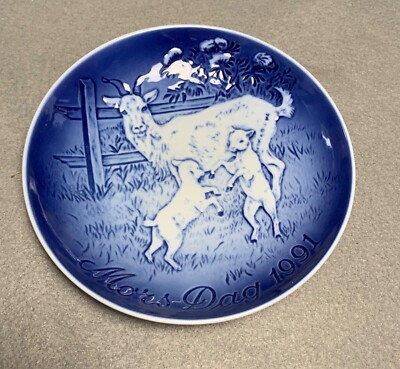 COPEN HAGEN25cm皿 Bing & Grondahl Copenhagen Mors Dag 1991 Mothers Day Plate with
