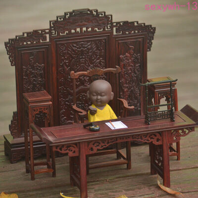 Mini Furniture Model Mahogany Mini Furniture Solid Wood Miniature Study