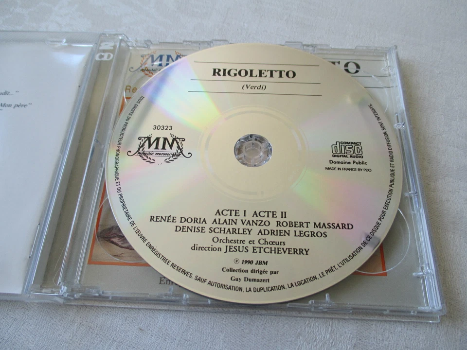 Giuseppe Verdi - Rigoletto - Doria - Vanzo - Massard - Etcheverry - 2 CD Set - Bild 3 von 4