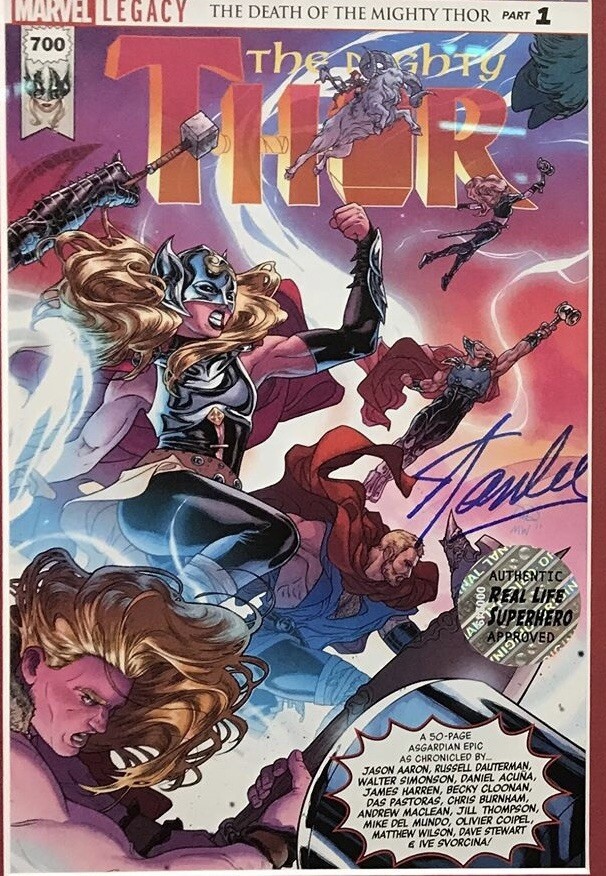 Thor #700 Stan Lee DNA Hand Stamp | eBay