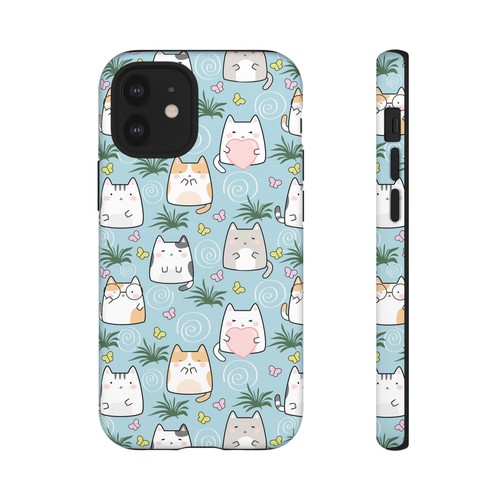 Cute Cat Phone Case, Kawaii Cat Lovers Mobile Cover - 第 111/277 張圖片